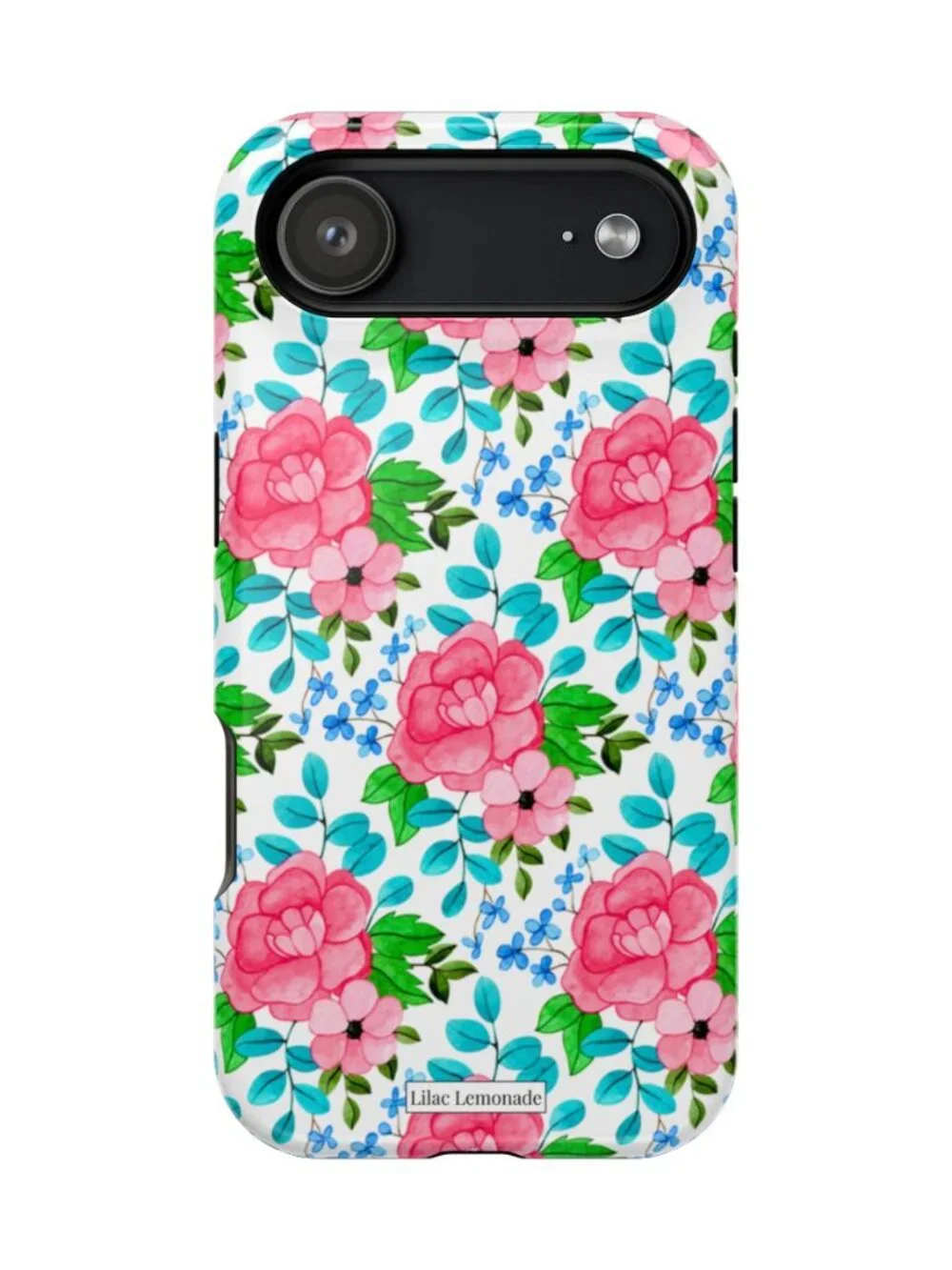 PETAL POP-Pink Floral Protective Phone Case